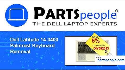 Dell Latitude 3400 (P111G001) Palmrest Touchpad How-To Video Tutorial