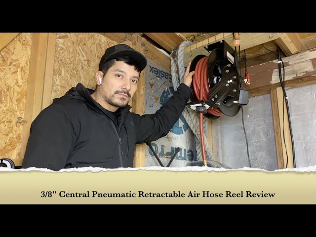 Harbor Freight 3/8 Central Pneumatic Air Hose Reel Review 