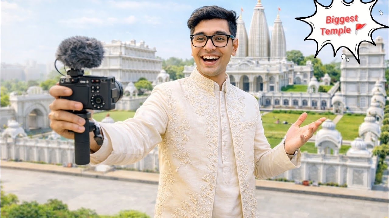 India's Biggest Temple in Navi mumbai | भारत की सबसे बड़ी मंदीर 😯! VLOG #1
