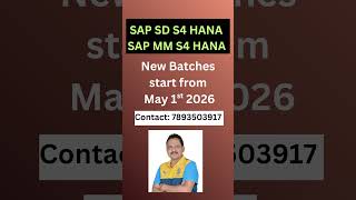 SAP S4 HANA Training || Join the New Morning Batches || SAP SD || SAP MM #s4hana