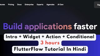 Flutterflow Tutorial | Flutterflow Tutorial For Beginners  | Intro + Widgets + Action + Condition screenshot 2