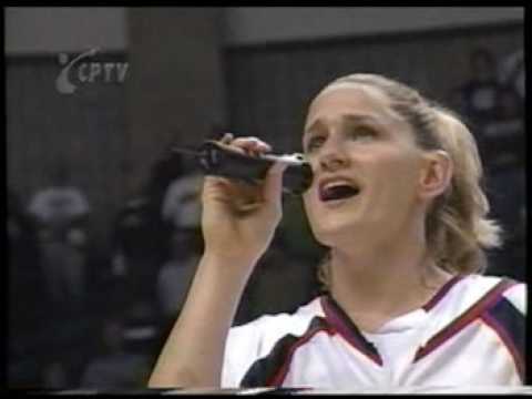 Stacy Hansmeyer Sings the National Anthem 2-18-2000