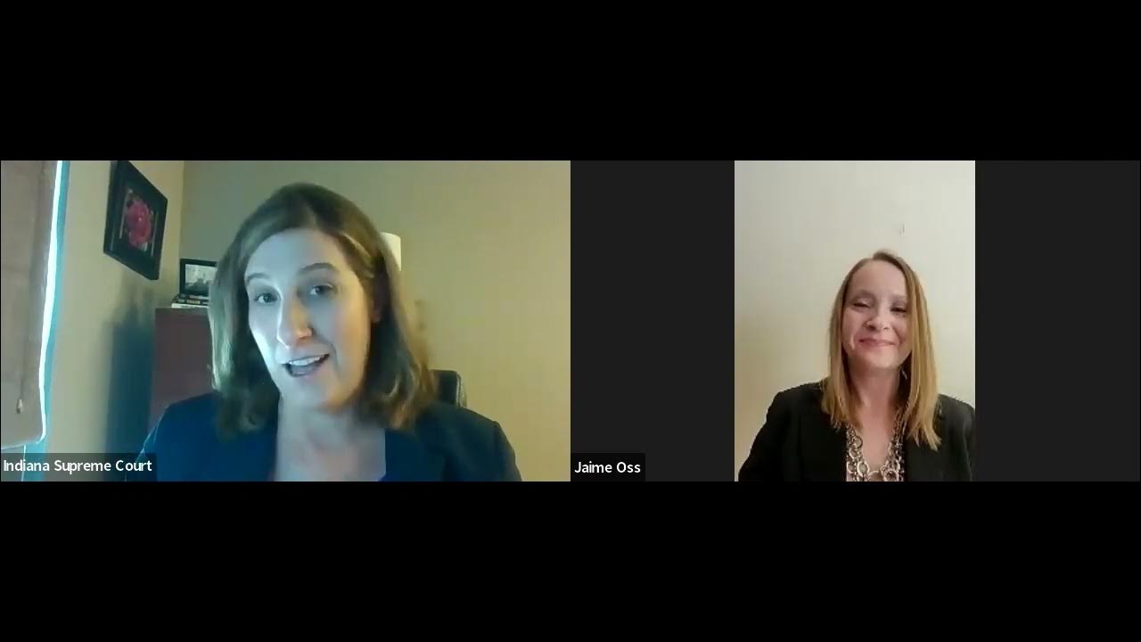 Indiana Court Times Sidebar Judge Jaime Oss YouTube