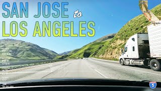 San Jose to Los Angeles Real-Time Road Trip in 4K