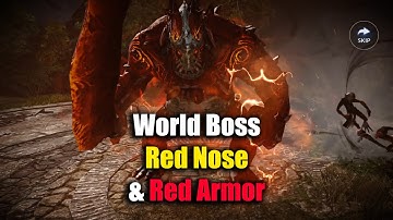 Black Desert Mobile World Boss Red Nose & Red Armor