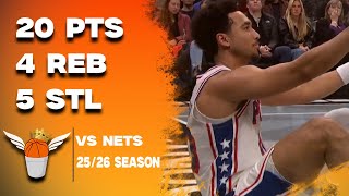 Jared McCain 20 Points/5 Steals vs Nets Full Highlights! (11/28/2025)