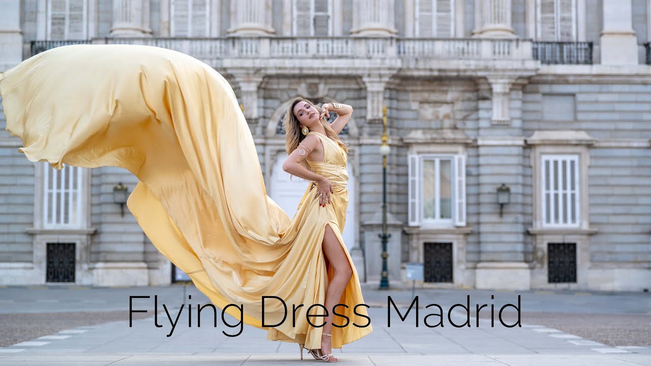 Flying dress Photoshoot in  Madrid