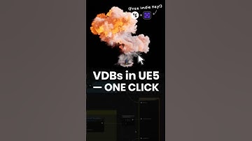 1 click VDB setup in Unreal Engine is a thing now #ue5 #vfx #gamedev #3danimation