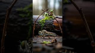 MacroHero Cinema — Robber Fly: Forest Gate + Frog (Safe FX) | Cinematic Macro (AI-assisted)