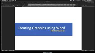 Making Course Graphics Using Word