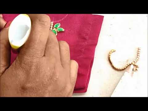 Most Beautiful Bridal Blouse Design on Stitched Blouse wit Normal Stitching Needle