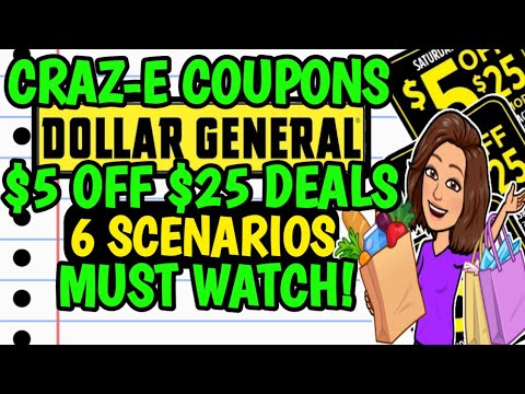 🤑6 AWESOME DEALS!🤑$5 OFF $25 SCENARIOS🤑DOLLAR GENERAL COUPONING THIS WEEK 8/27🤑EXTREME COUPONING🤑