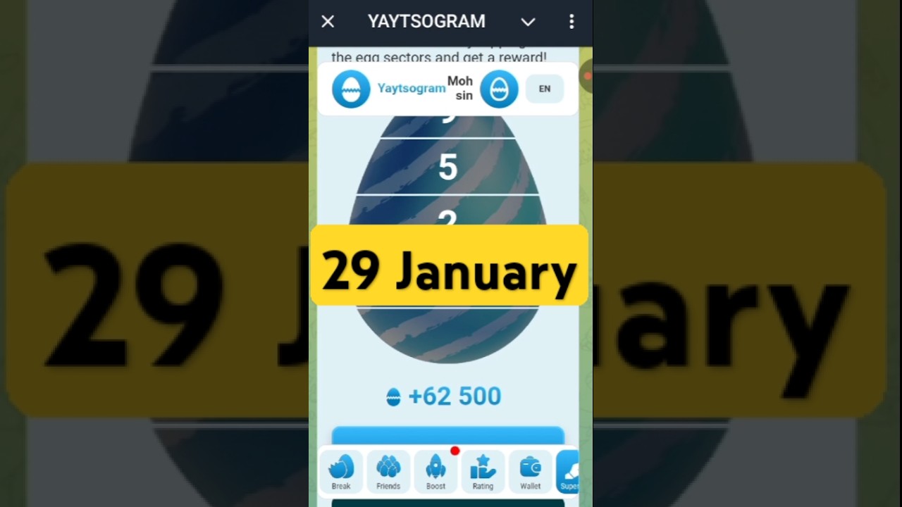 Yaytsogram 29 January Cipher Code | Today Yaytsogram Cipher Code 