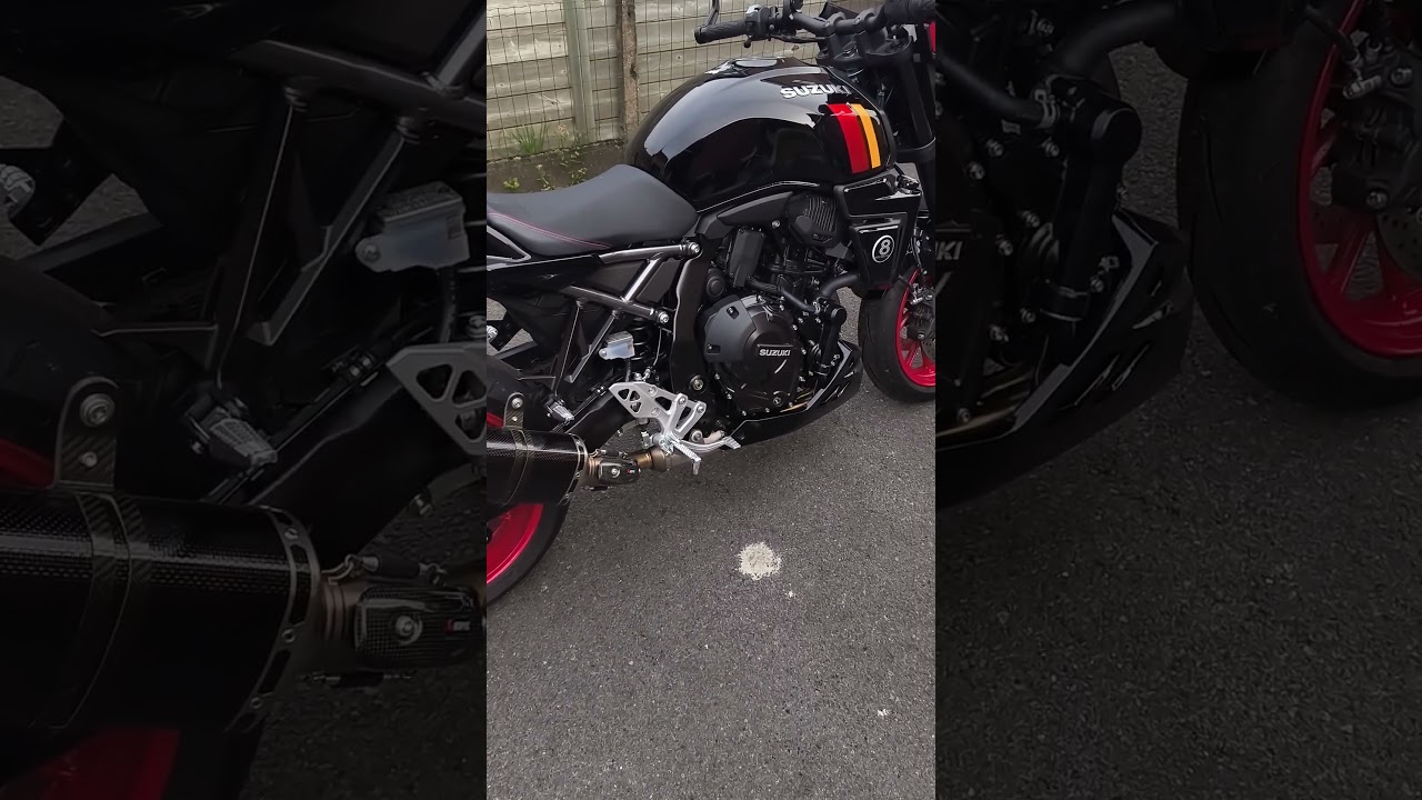 Suzuki GSX 8TT cold engine start akrapovic exhaust 