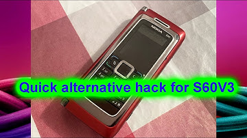 Quick alternative hack for S60V3