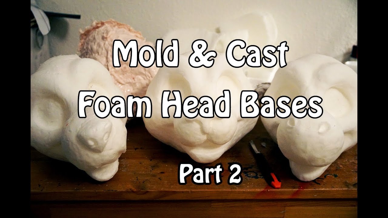 //Tutorial 32// Mold & Cast Fursuit Foam Head Bases Part 2 of 2