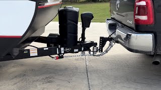 Andersen weight distribution hitch install and review with Cat scale weights