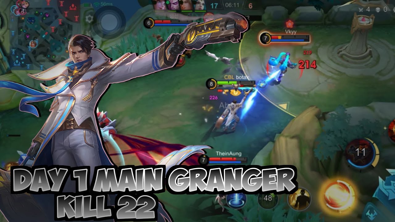 DAY 1 MAIN GRANGER KILL 22 | MOBILE LEGENDS BANG BANG