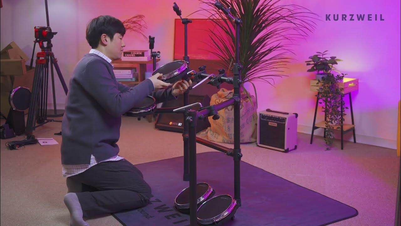커즈와일 전자드럼 KED60 언박싱 및 설치 영상 - YouTube