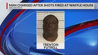 Man charged after shots fired outside Arlington Waffle House