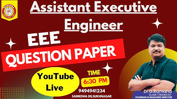 TSPSC - AEE Paper Question Paper Analysis & Discussion Assistant Executive Engineer key | AEE KEY