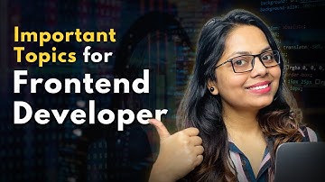 Important TOPICS for Frontend Developer | Frontend Development | DesignWithRehana
