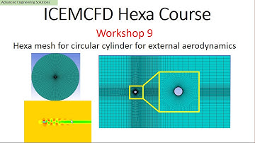 Hexa meshing of circular cylinder (speed up video)