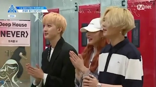 Trainees fanboying over Triple H  | Produce 101 S2