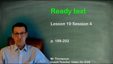 GVA Ready textbook walkthrough Lesson 10 Session 4
