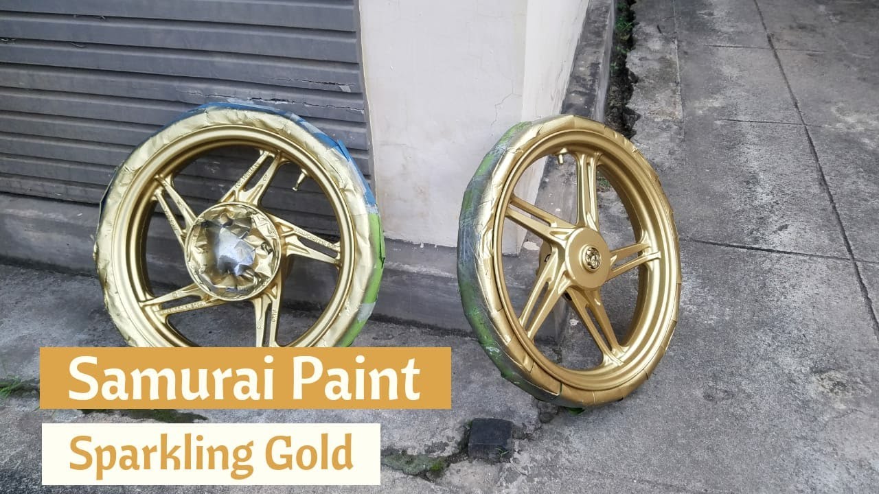 Ngecat Velg Warna  Sparkling Gold  Samurai Paint MIRIP 