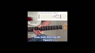 Blues Scale With Flat 4 figure 5 #shorts #guitarscales #learning #learnguitar #guitartutorial #shrt