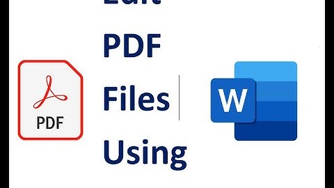 How to edit pdf files using Word | Edit pdf files with Microsoft Office Word [2016, 2019, 2021, 365]