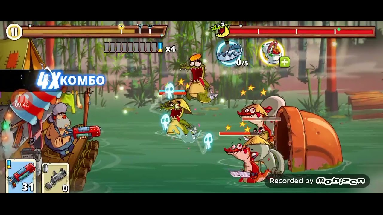 Крокодилы опять накосячили в игре Swamp Attack 2