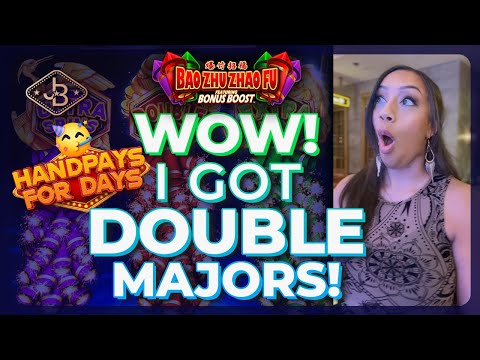 WOW! 😳 I Got TWO Majors Playing Bao Zhu Zhao Fu Blue Festival Slot in Vegas