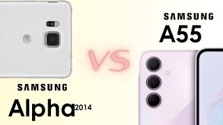 Samsung Galaxy Alpha VS A55 | 10 Years of Galaxy A #samsung #evolution #comparison