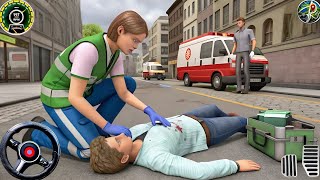 Ambulance City Rescue Simulator 3D Game - 911 US Emergency Ambulance Driving 3D - All-Day-Gameplay.. screenshot 5