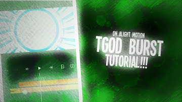 (Tutorial) How To Make Tgod Design Burst On Alight Motion!