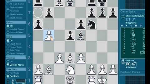 Bastiaan versus chessmaster 10th edition (live)