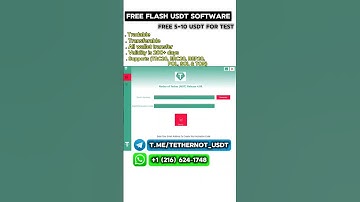 FREE USDT FLASH SOFTWARE | SOFTWARE PRODUCES FREE 5-10$ USDT # USDT #FREEUSDT #FLASHUSDT #USDTTRC20