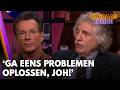 Johan Derksen reageert op onderzoek naar biergooi-incident Gerard Joling: 'Ga problemen oplossen!'