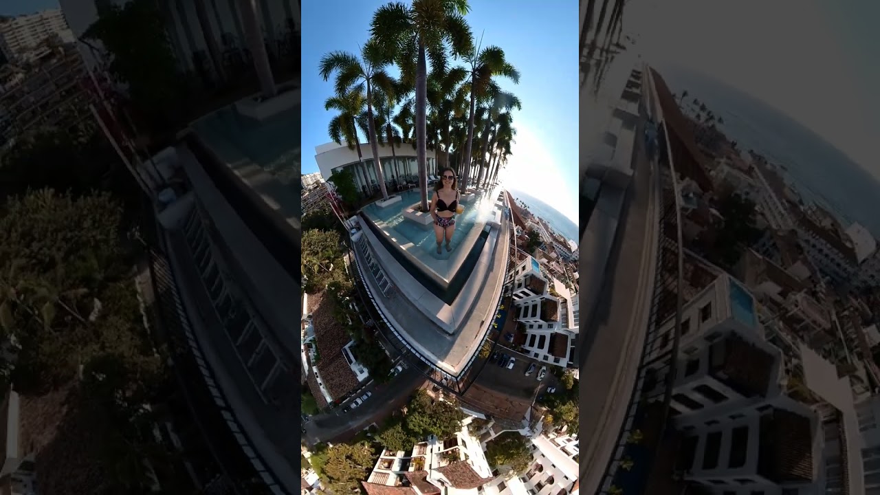 Views over Puerto Vallarta from a rooftop pool | Pier 57 in the Zona Romántica