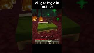 Minecraft Logic Makes NO Sense… Villagers Can Sleep in the Nether?! 🤯🔥 #shorts