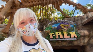 Disney Springs TRex Restaurant 2021 Full Themed Dining Experience  Dinner, Fun Facts & Tour!