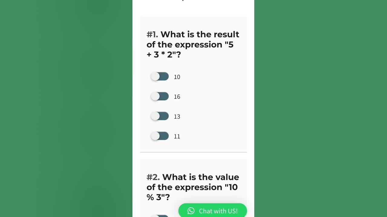 java quiz questions and answers for beginners | FrbJava Daily Quizzes ...