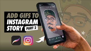 How to Post Animated GIFs to your Instagram Story | Using Procreate and Instagram (Part 2) #Shorts