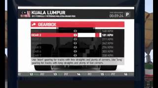 F1 2011 Dry Setup - Kuala Lumpur