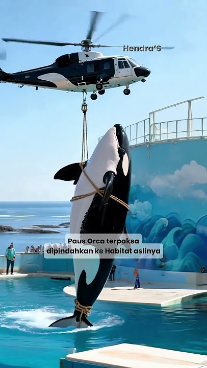 Meresahkan Paus Orca jadinya dipindahkan ke habitat aslinya #animals