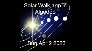 The Solar Walk app in Algodoo screenshot 2
