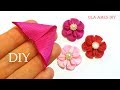 Невероятно Простые и Милые ЦВЕТЫ из ЛЕНТ😍Канзаши/ DIY Ribbon Flowes/ Flower Making/Kanzashi/Ola ameS