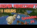 ⛏️ 11+ Hours of ASMR Minecraft  | Episodes 1-24 💤😴